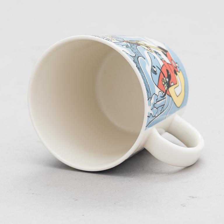 MOOMIN-MUG, porcelain, 'Millennium', Moomin Characters, Arabia 1999-2000.