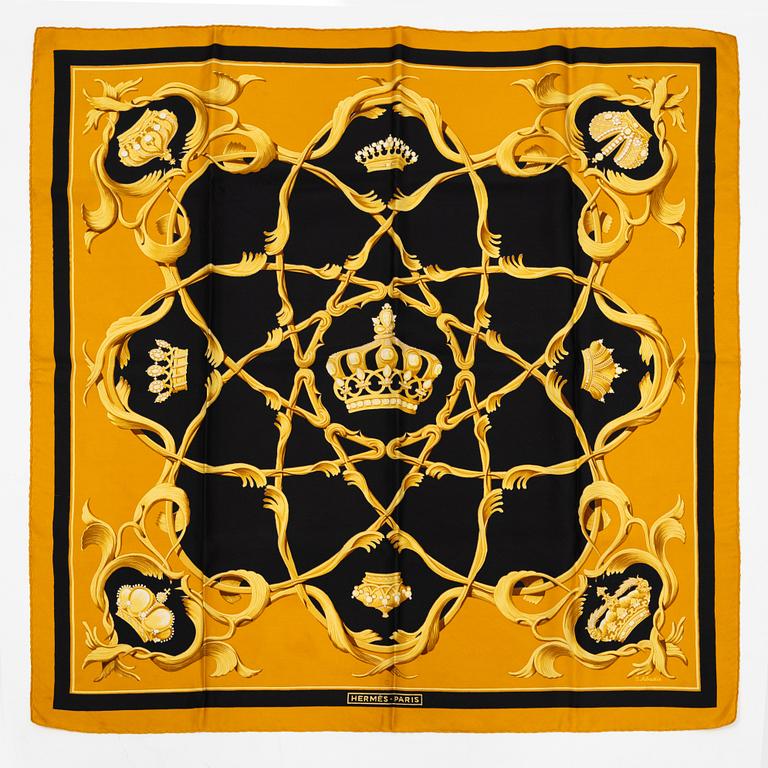 Hermès, scarf, "Couronnes"/"Crowns".