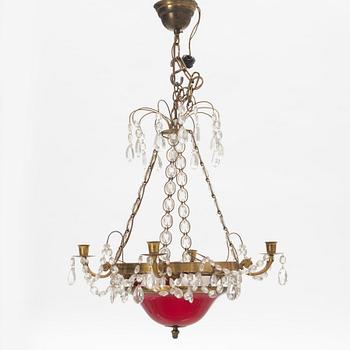 An Empire style chandelier, early 20th Century.