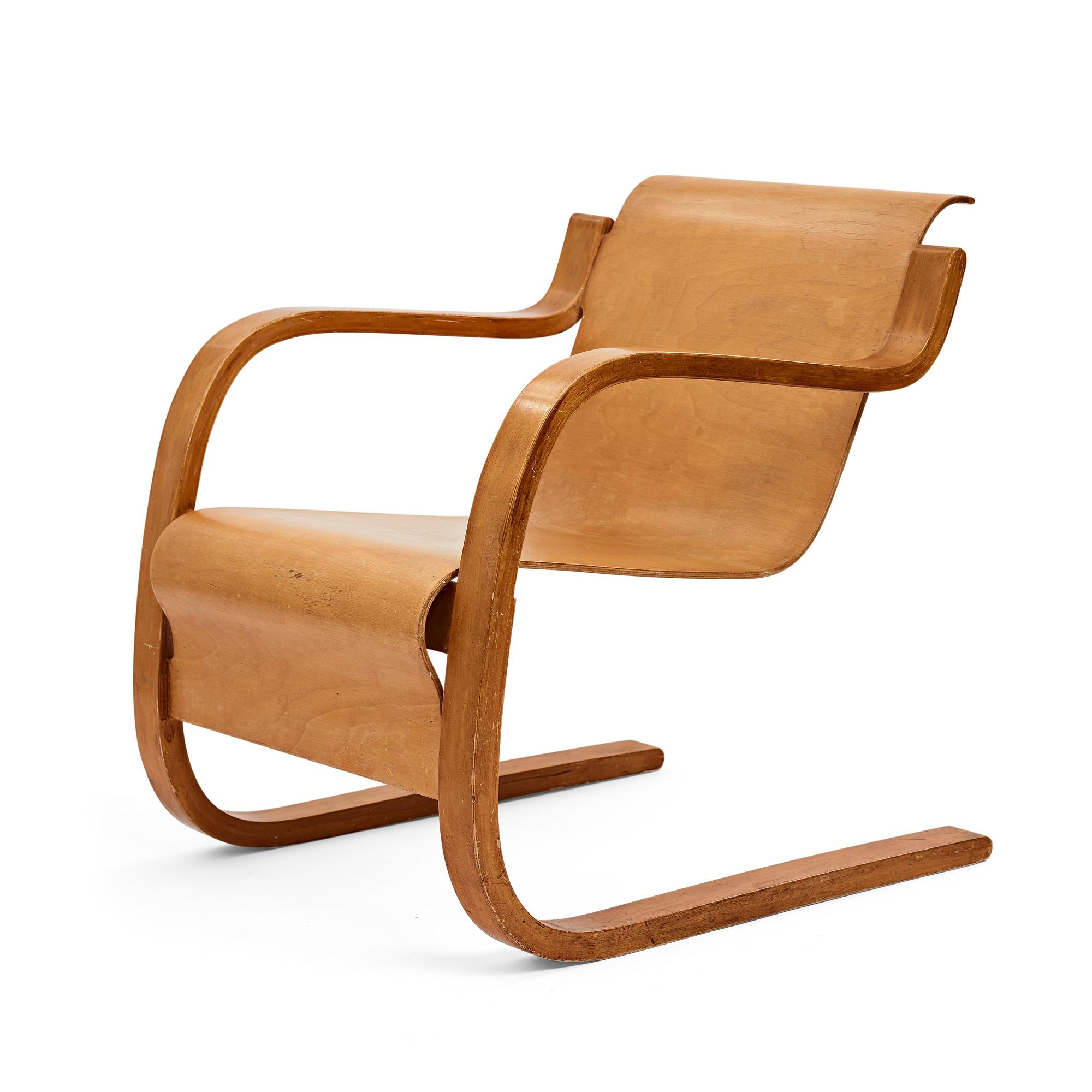 Alvar Aalto, karmstol, modell nr 31, O.y Huonekalu-ja Rakennustyötehdas, Finland.