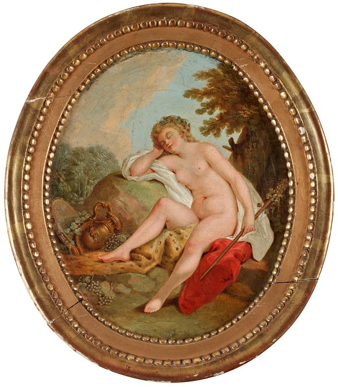 Francois Boucher Hans efterföljd, "Diana" och "Callisto".