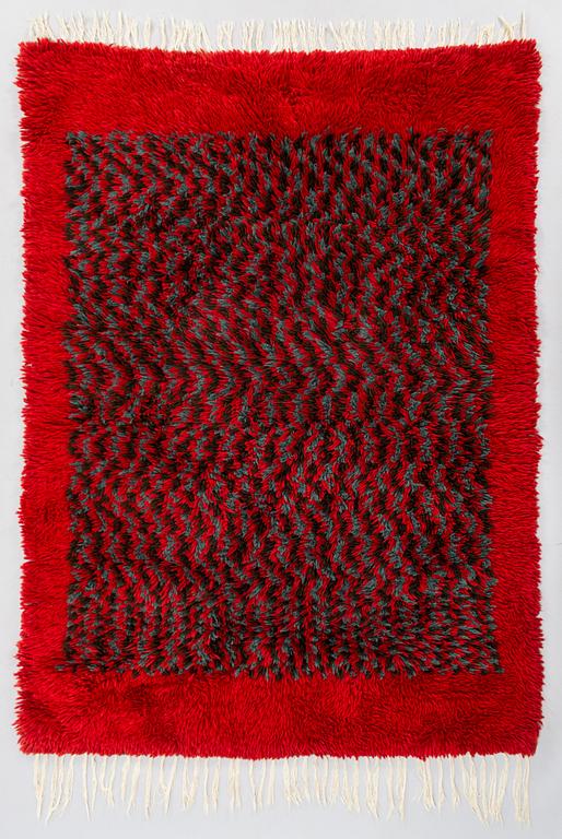 Ryijymatto, 1960-luku. Noin 185 x 130 cm.