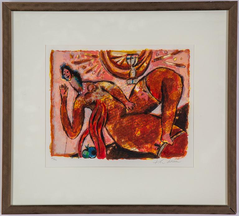 Theo Tobiasse, lithographs in colours, signed 69/150.