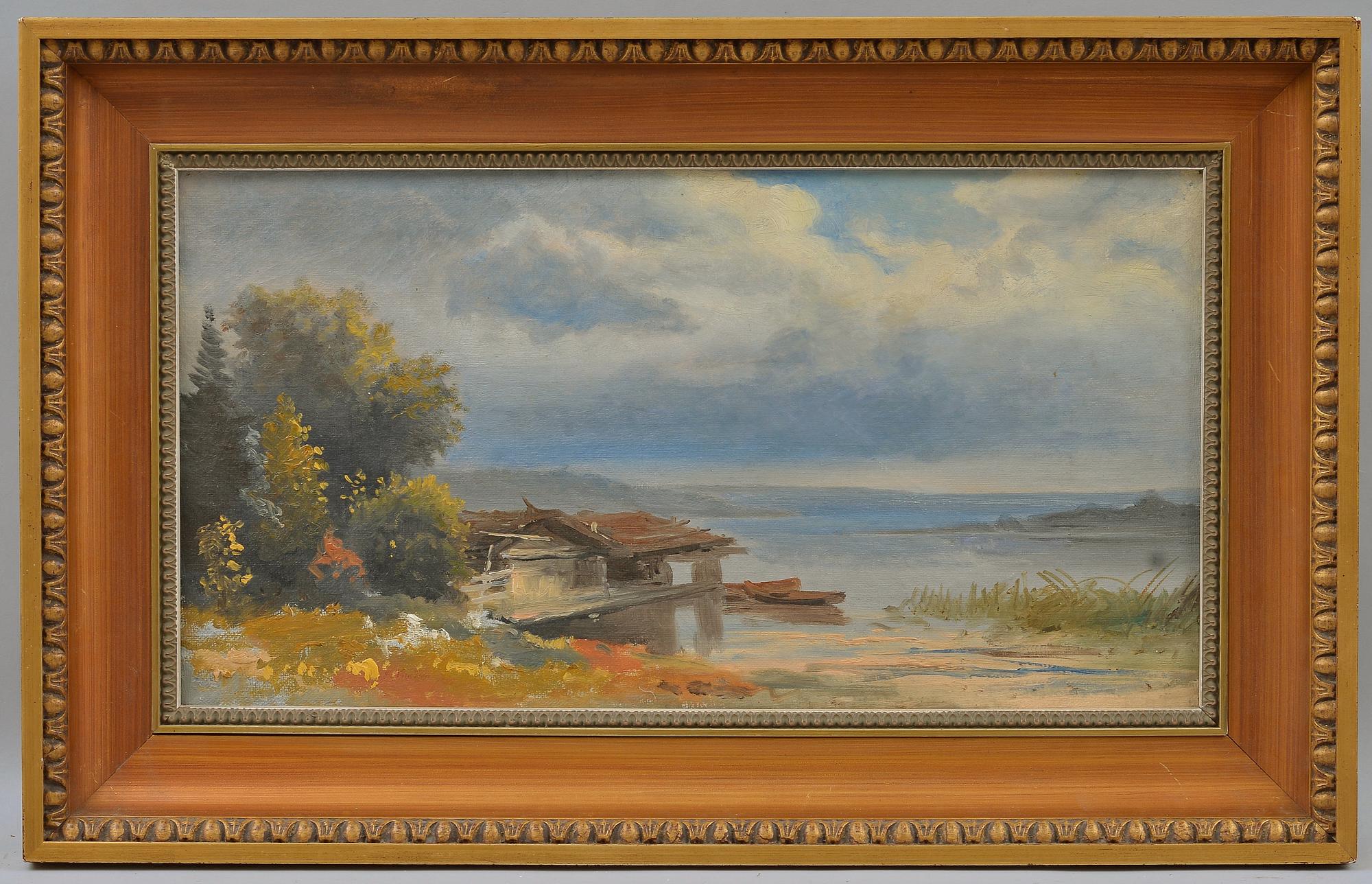 Johan Knutson, BOATS BY THE QUAI.