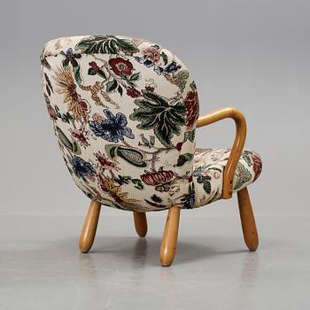 FÅTÖLJ, "Clam Chair" / "Muslinge", Philip Arctander, tillskriven, 1900-talets mitt.