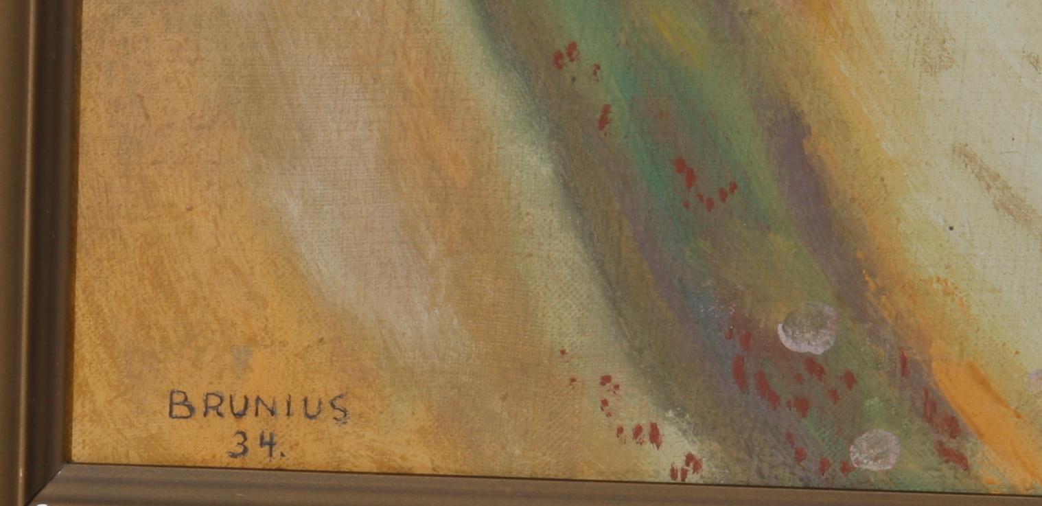 BRUNIUS, GÖRAN. Olja på duk. Sign o dat 34.
