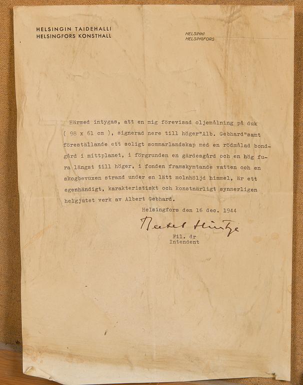 Albert Gebhard, The Farm Behind the Fence.