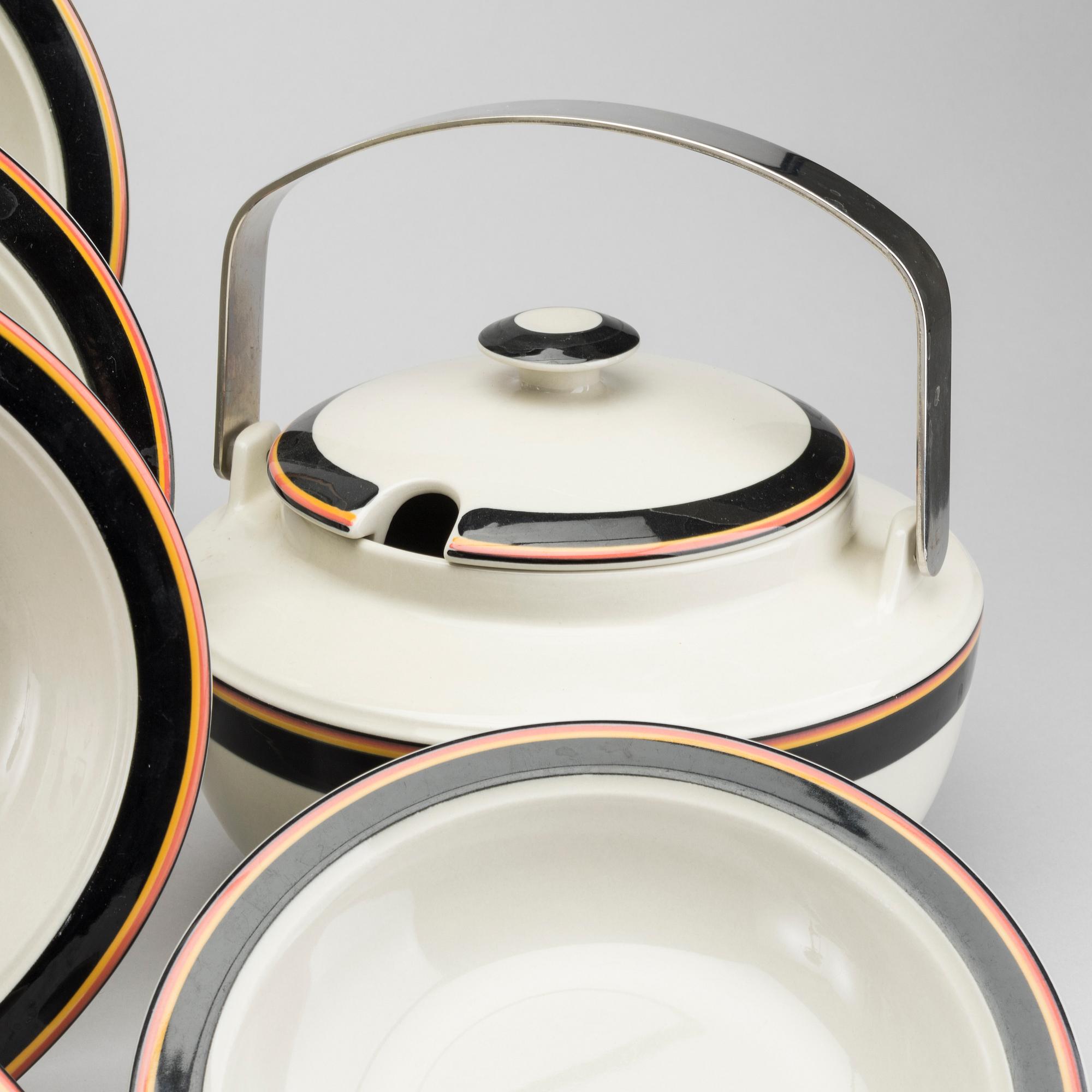 A 75 PCS DINNER SERVIS "REIMARI" INKERI LEIVO FOR ARABIA FINLAND.