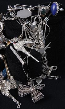 PARTI SILVER, 68 delar, ca 970 g.