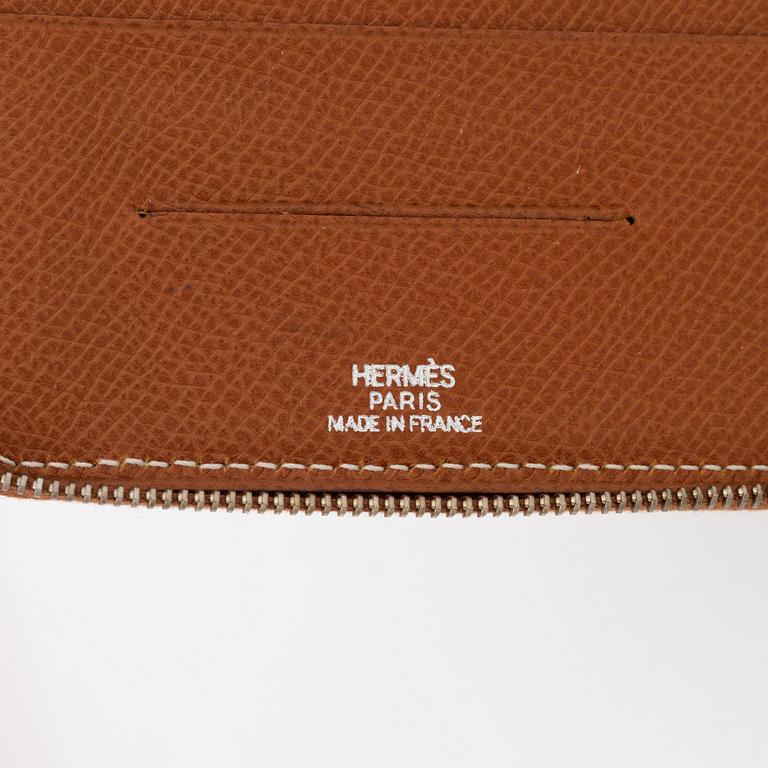 Hermès, a Cognac veau epsom 'Globe-trotter zip', 2005.