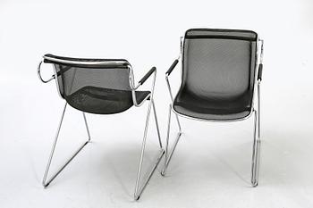A pair of Charles Pollok Penelope chairs for Castelli 1982.