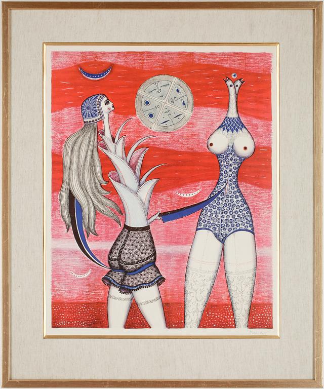 MAX WALTER SVANBERG, offsettryck, sign o numr 180/200.