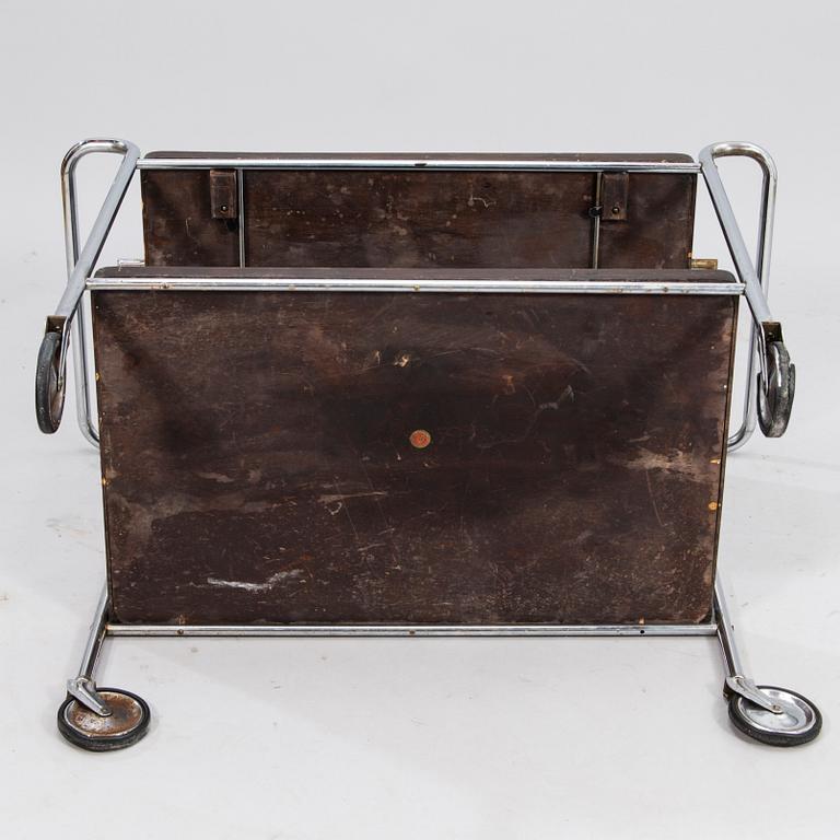 A 1930s tea trolley for Helsingin Uusi Rautasänkytehdas J. Merivaara, Finland.
