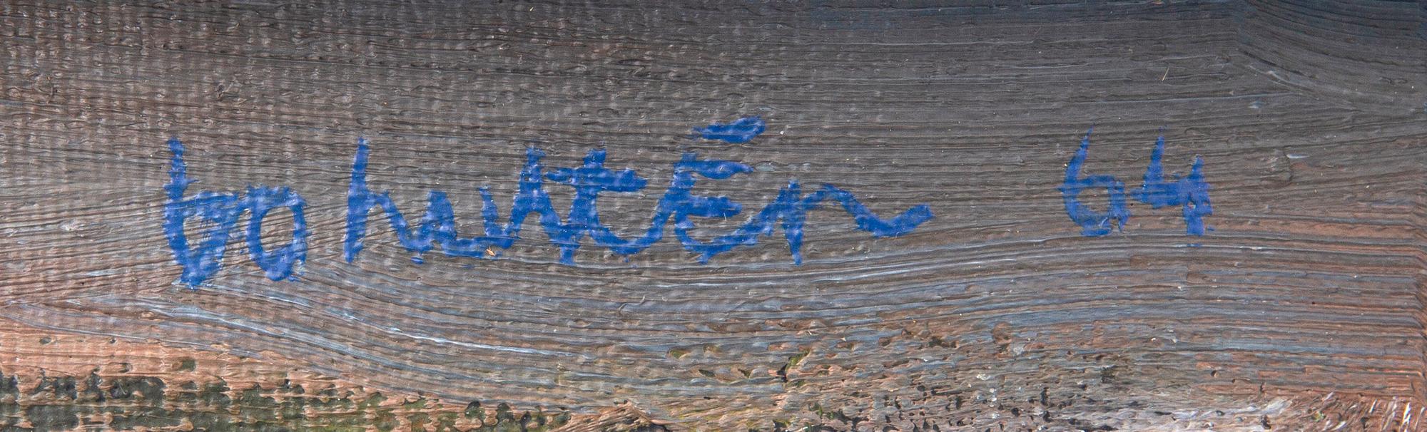 Bo Hultén, oil on canvas signed and dated 64.