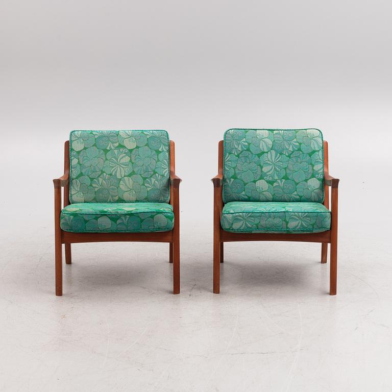 Ole Wanscher, a pair of "Senator" armchairs, France & Son, Denmark, 1960/70-tal.