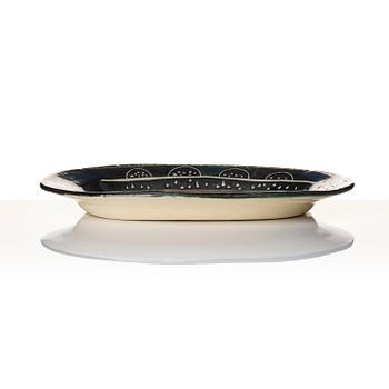 Pablo Picasso, a "Corrida verte" (A.R. 81) faience dish, Madoura, Vallauris, France, post 1949.