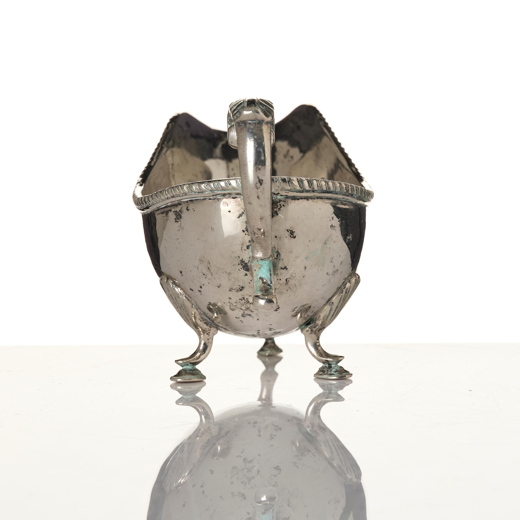 Tedos, sauceboat and cup, silver, including Ottoman Empire.