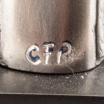 Carl-Fredrik Reuterswärd/ The Non-Violence Project Foundation, a signed and numbered sculpture 55/150 in humanium metal.