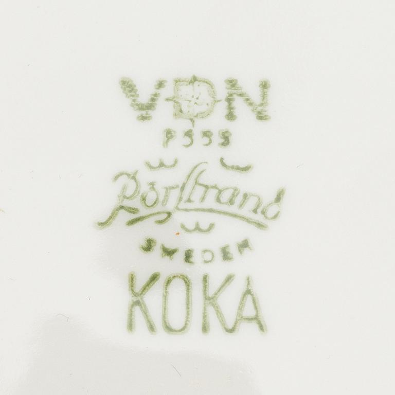 Hertha Bengtson, a 36 piece 'Koka Blå' porcelain service from Rörstrand.
