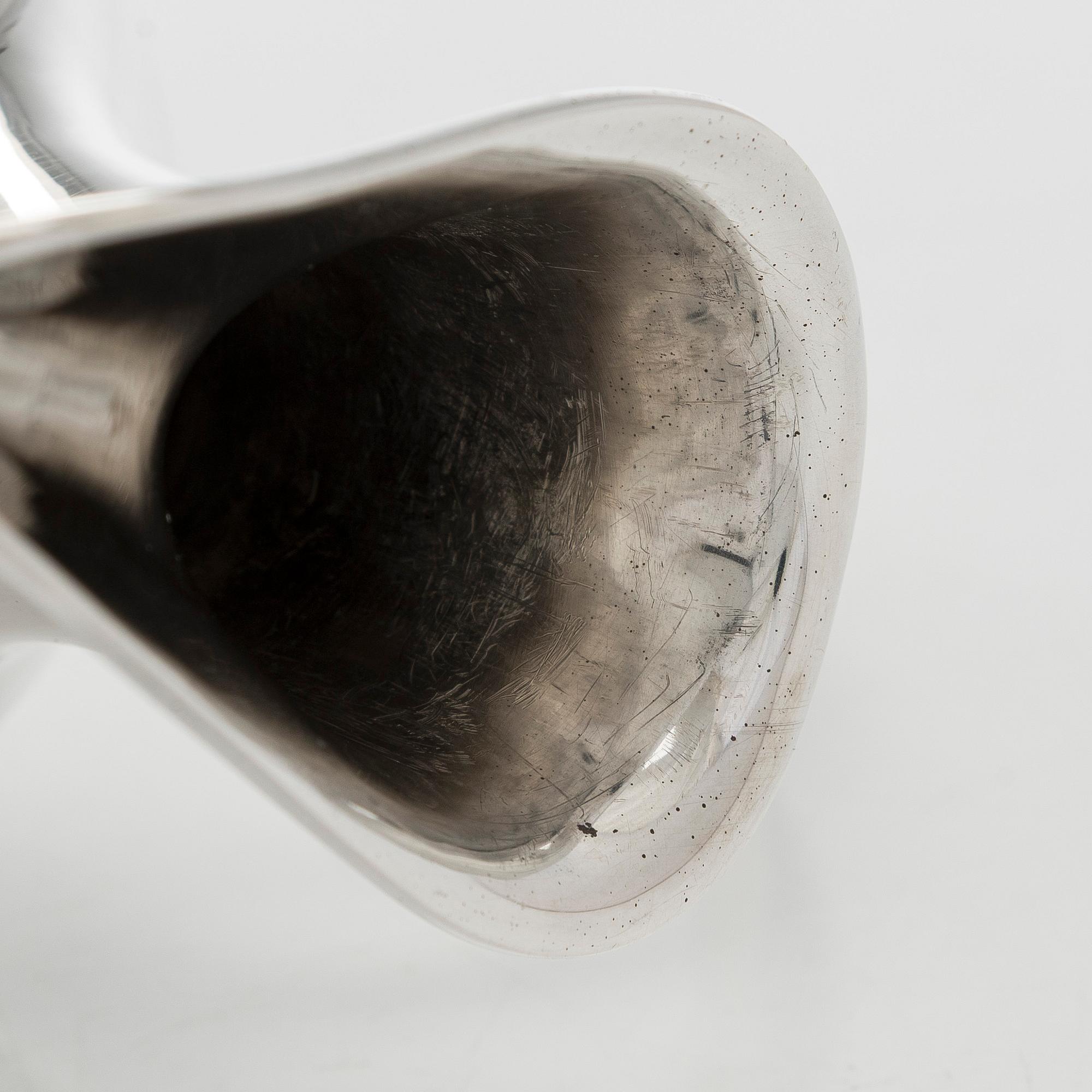 Tapio Wirkkala, silver ewer TW 77, Kultakeskus, Hämeenlinna 1955.