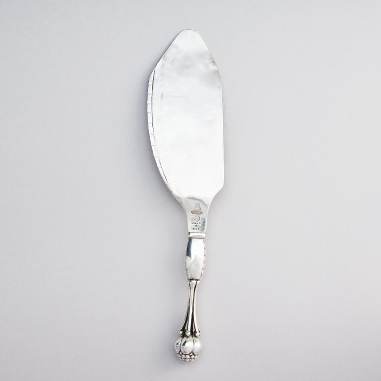 Georg Jensen, an 830/1000 silver server, Copenhagen 1915-1919, design nr 155, Swedish import marks GAB F.