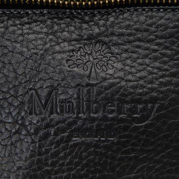 A Vintage Black Leather Waist Bag.