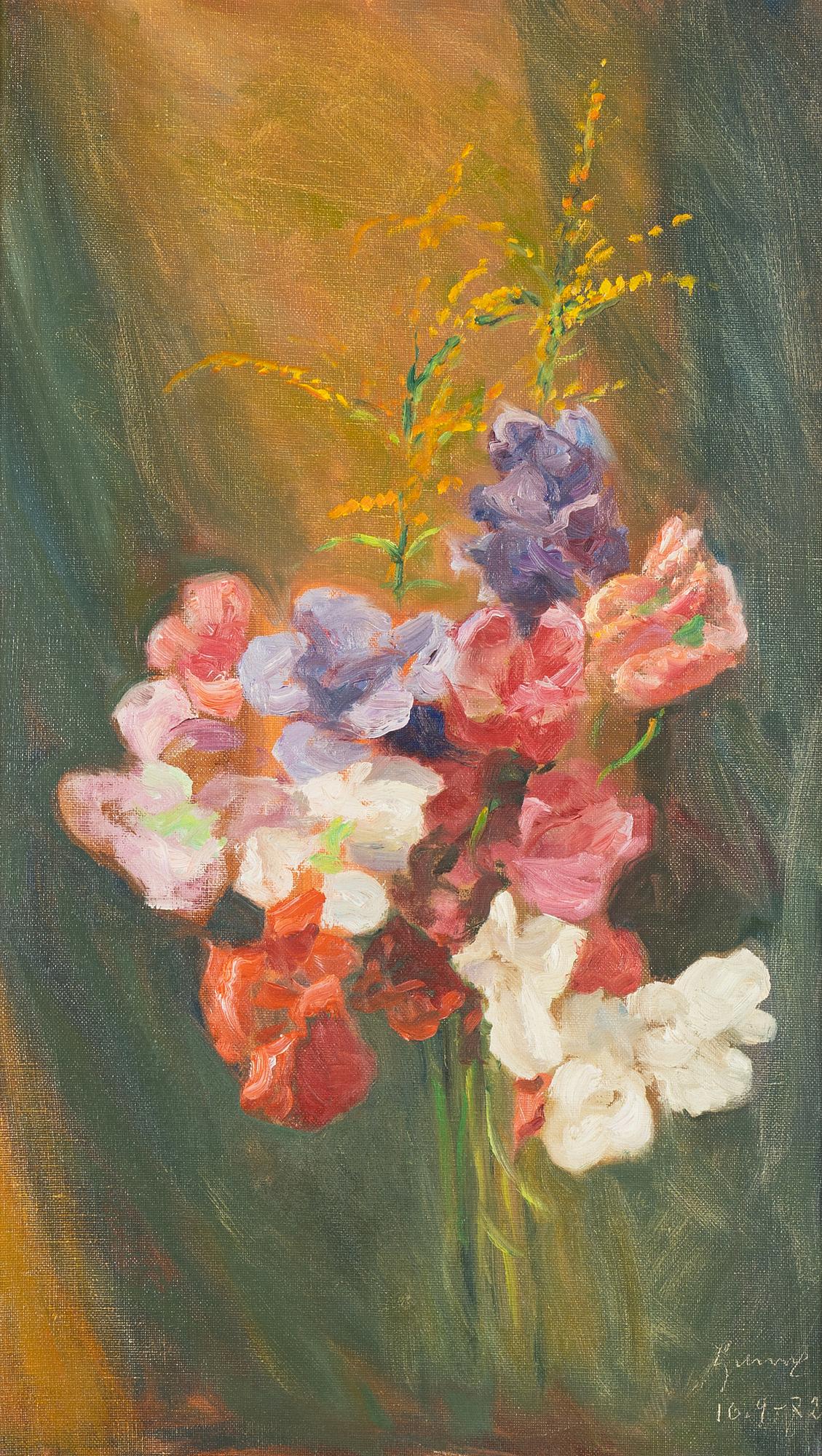 Carl Gunne, oil on canvas, signed and dated 10/9-72.