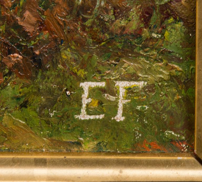 ELLEN FAVORIN, olja på duk, signerad med monogram.