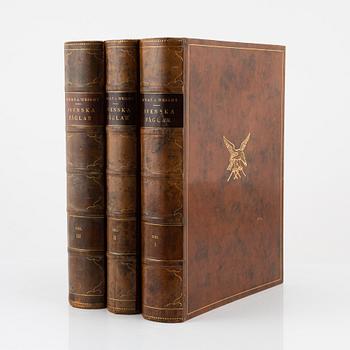 Bröderna von Wright, books, three volumes, 'Svenska fåglar', Förlaget Svenska Fåglar, Stockholm, 1927-1929.