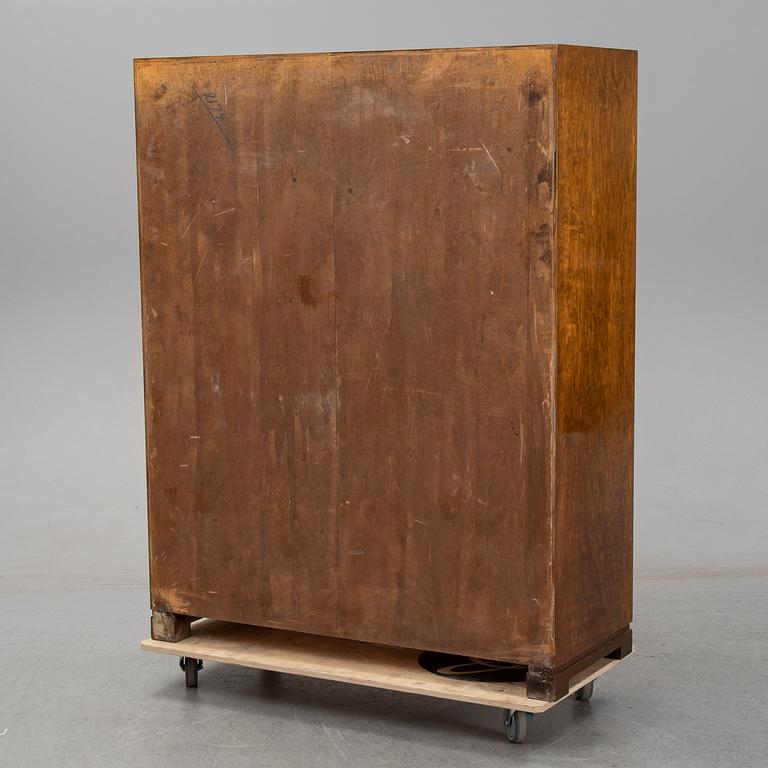 Axel Larsson, an elm and stained birch cabinet, AB Svenska Möbelfabrikerna, Bodafors, 1930/40-tal.