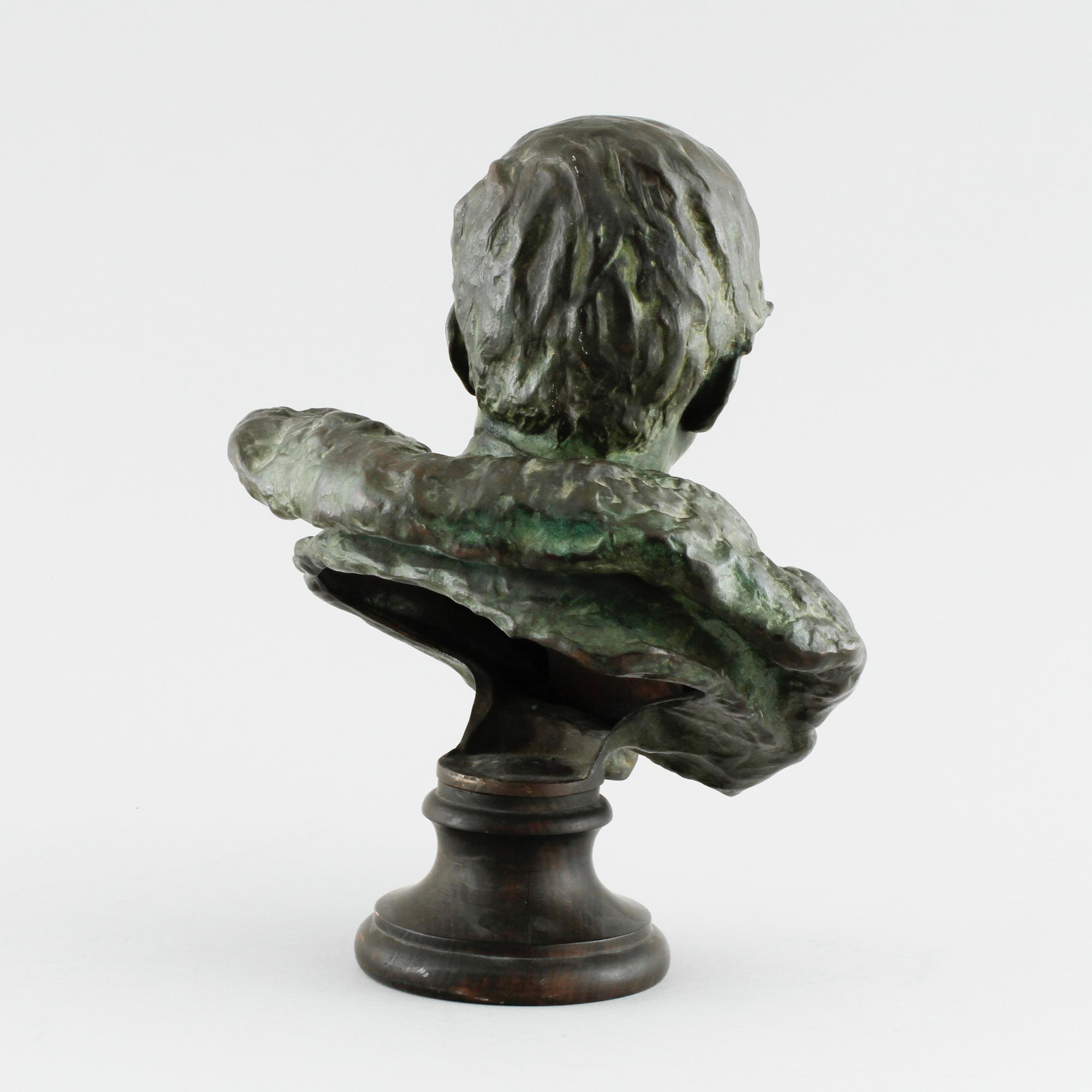 INGEL FALLSTEDT, a bronze sculpture, signed.