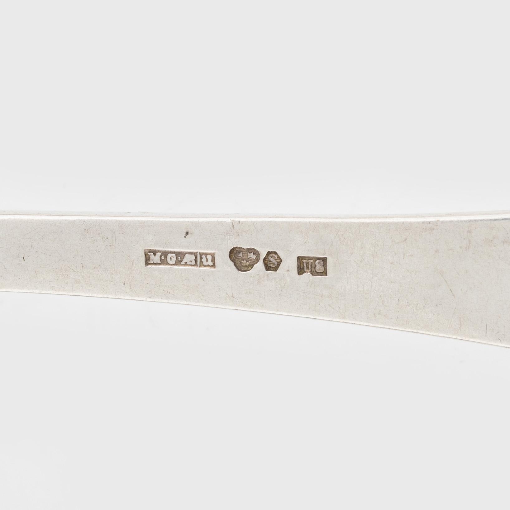 Silver Cutlery, including mark of O Sjögren, Göteborg 1922 (40 pieces).