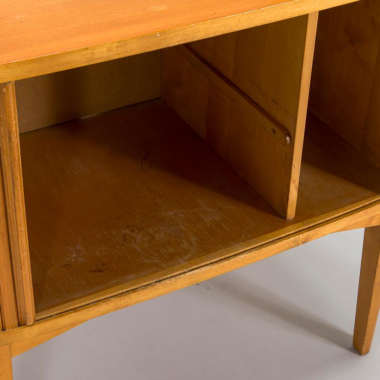 A mid-20th century radio cabinet.