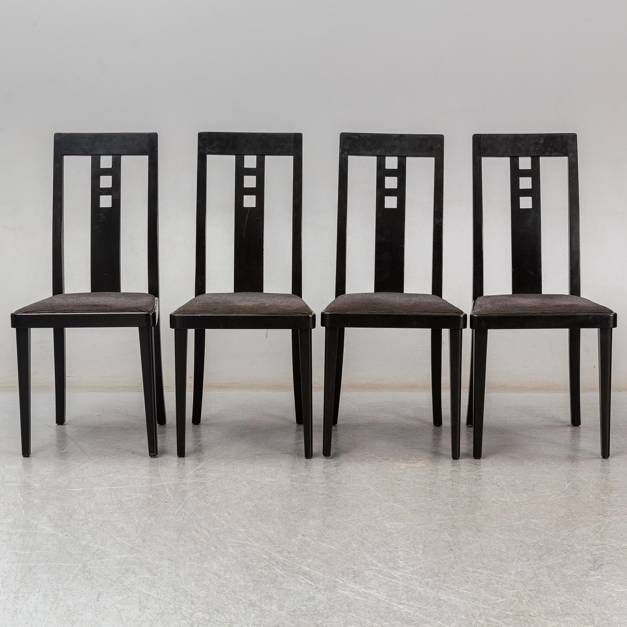 Four late 20th century chairs, Thonet.