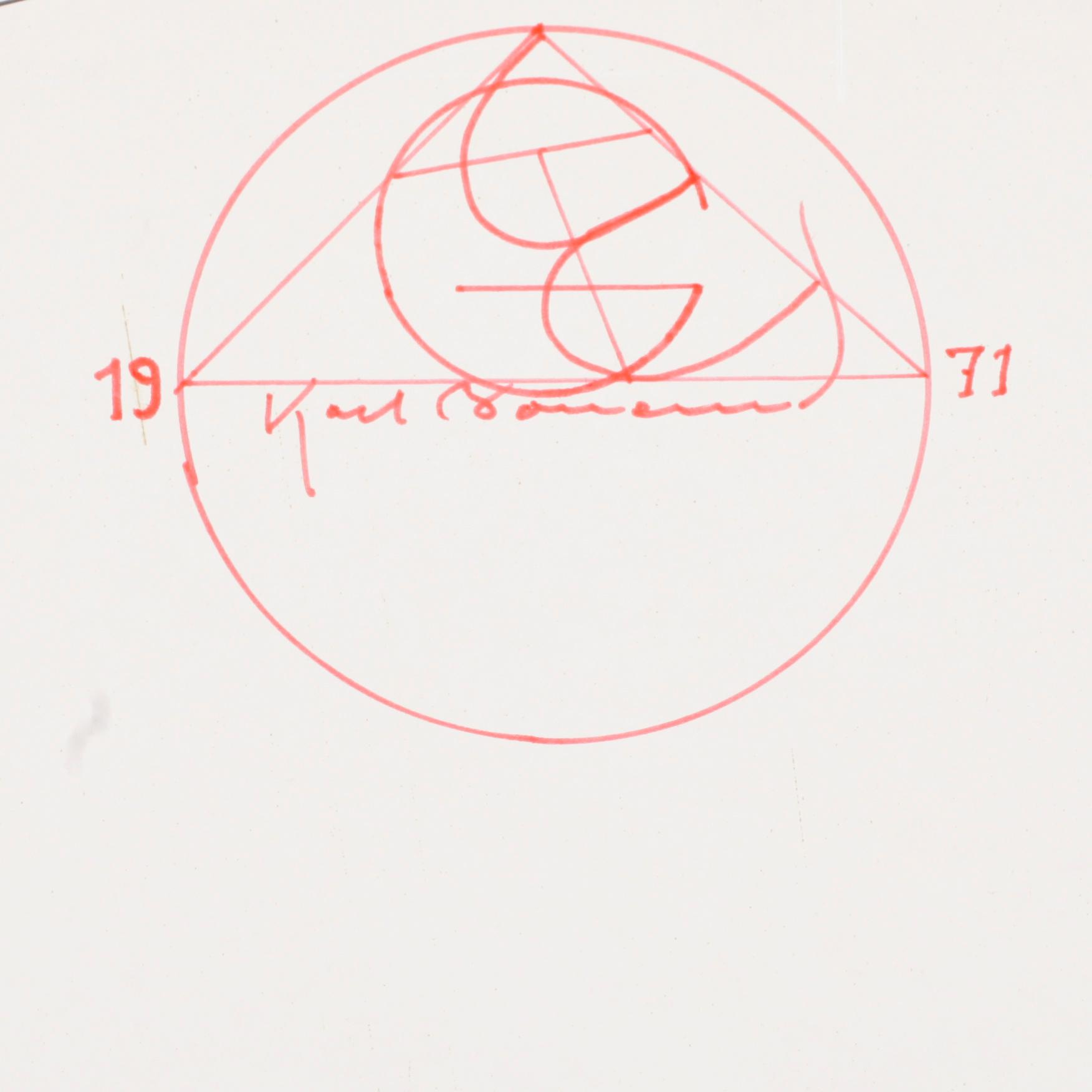 VICTOR PASMORE, etsning blandteknik, sign, dat o numr VP 70, 12/60.