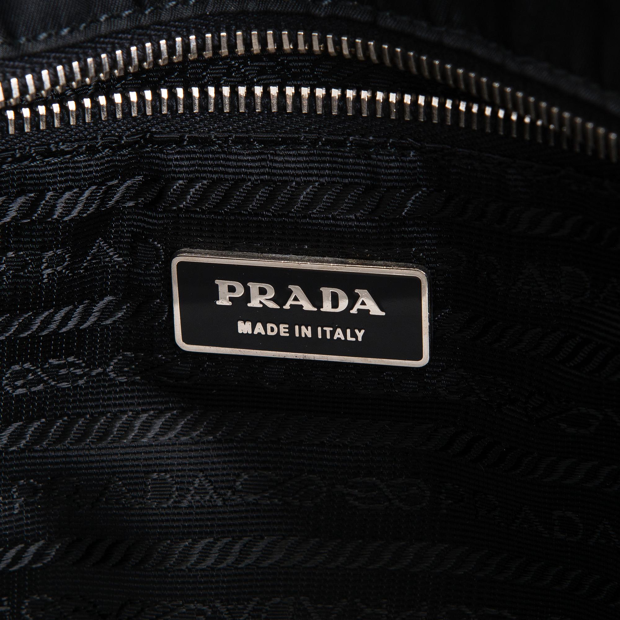 Prada, a nylon handbag.