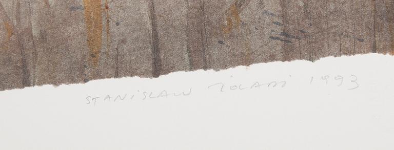 STANISLAW ZOLADZ, färglitografi, signerad och daterad 1933, numrerad 170/275.