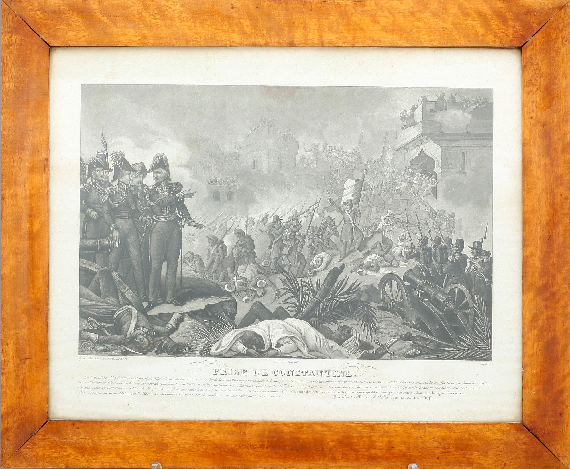GRAVYRER, 3 st, Frankrike, 1800-tal.
