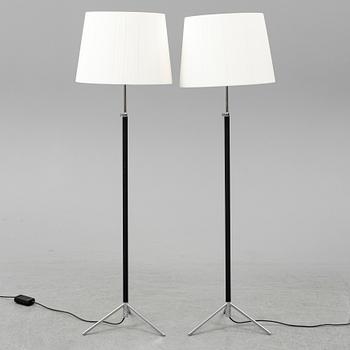 Three contemporary floorlamps by Santa & Cole.