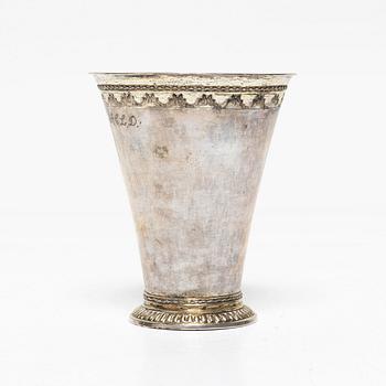 Beaker, silver, Thomas Beckman the Younger, Örebro (1727–59).