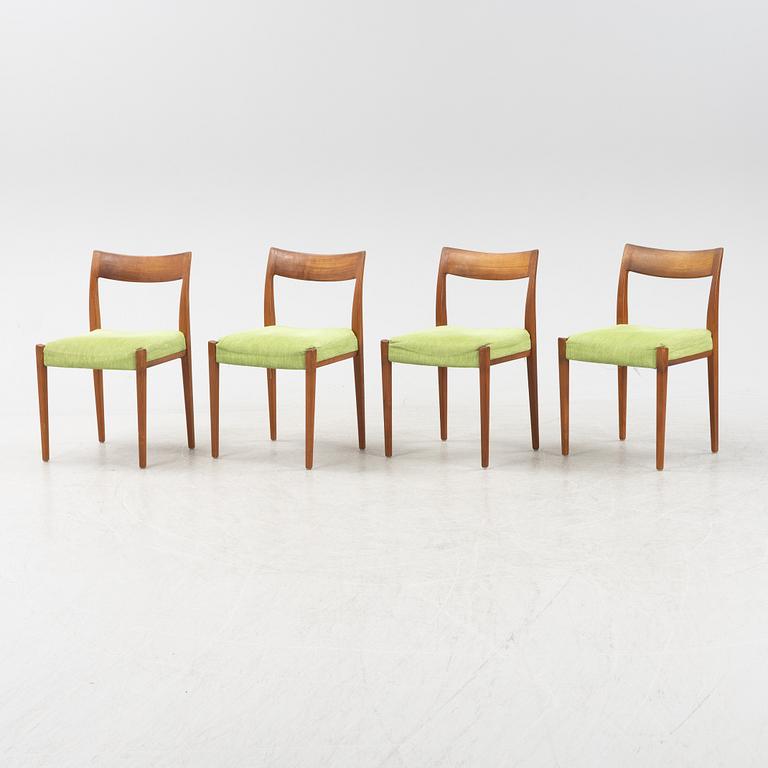 A ser of four 'Kontiki' chairs by Yngve Ekström, 1960s-.