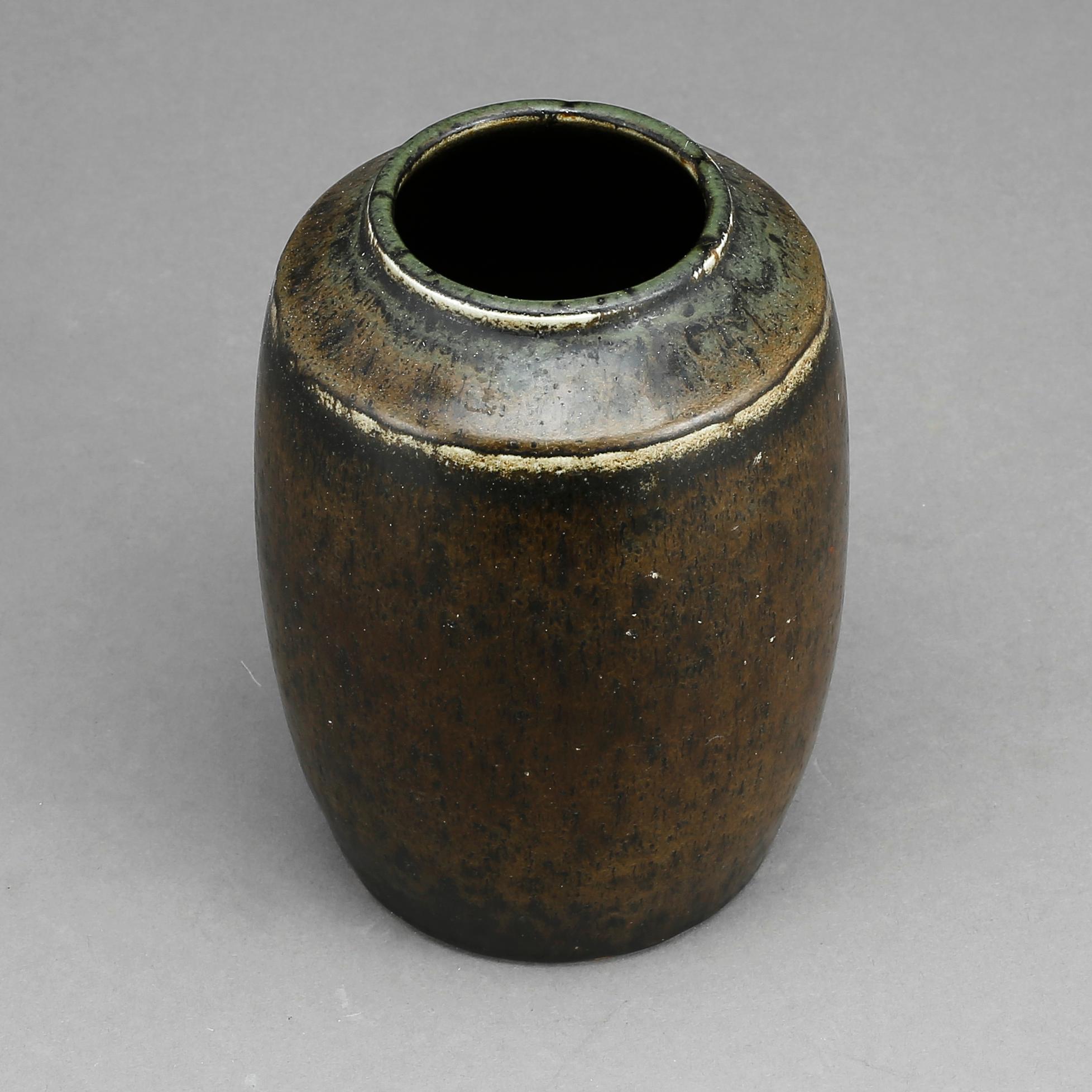 VAS, Carl Harry Stålhane, Rörstrand, signerad och daterad 1959. Unikat. Stengods.