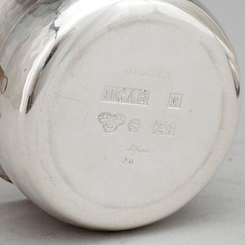 SERVISDELAR, silver, 3 st, Eric Löfman för MGAB, Uppsala, 1974. Tot vikt 305 gram.