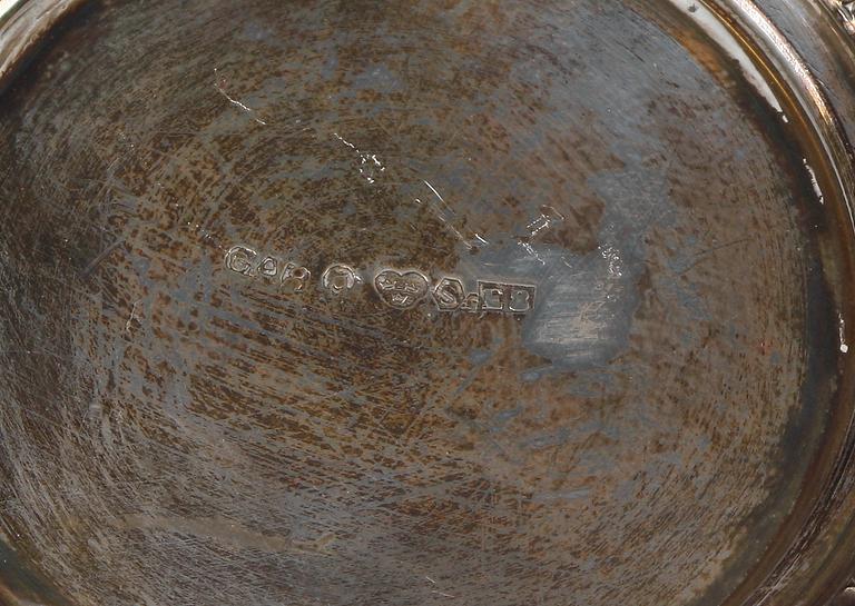 PARTI SILVER, 10 delar, bla Löngren & Co, Stockholm 1848.