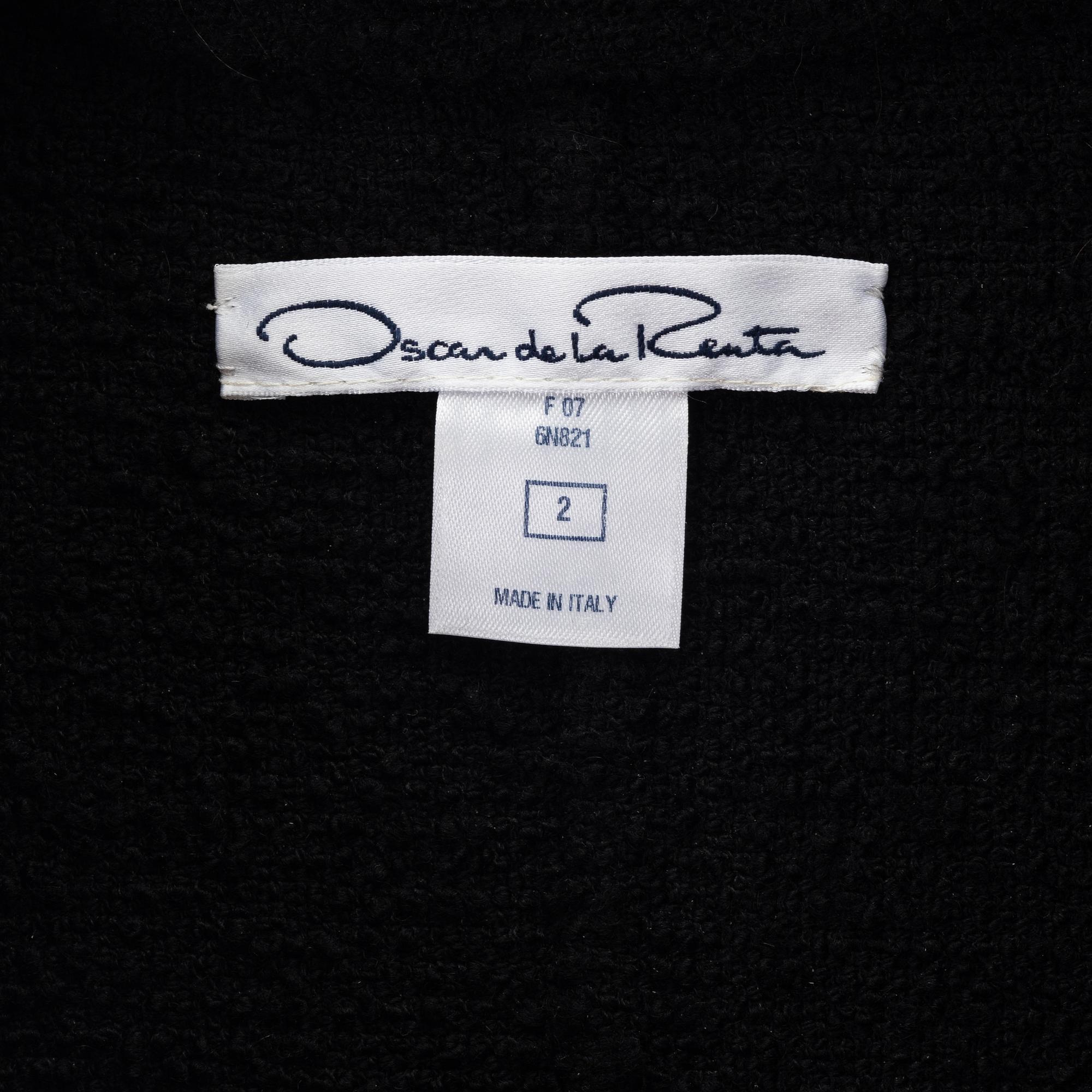 Oscar de la Renta, a wool coat, size 2.