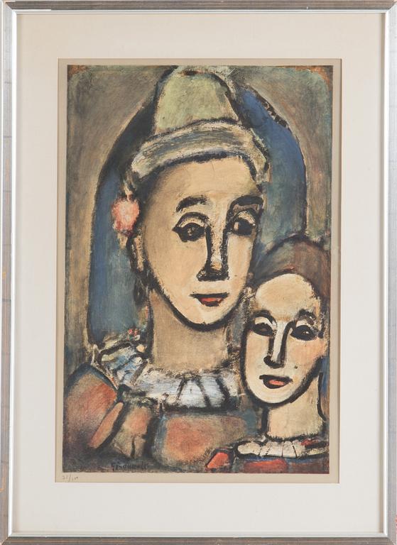 GEORGES ROUAULT, lithograph in colours, numbered in pencil 72/100.