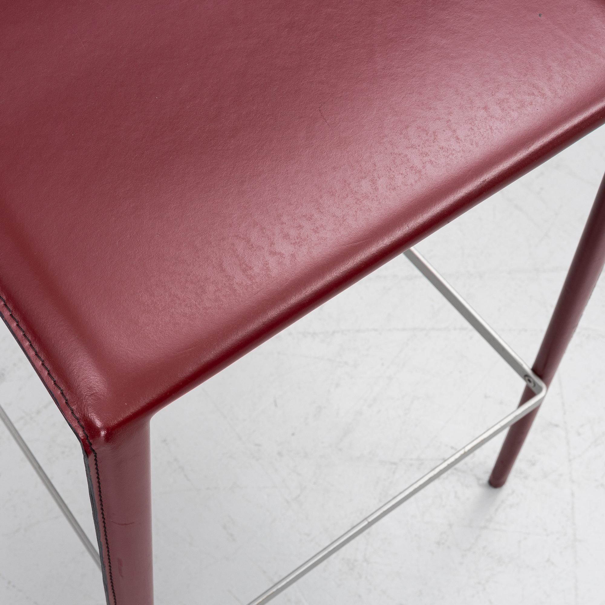 Lievore Altherr Molina, Two 'Norma' bar stools, Arper.