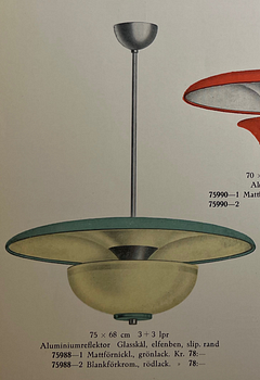 Cebe, a ceiling lamp model "75988", Svalöv, 1930s.