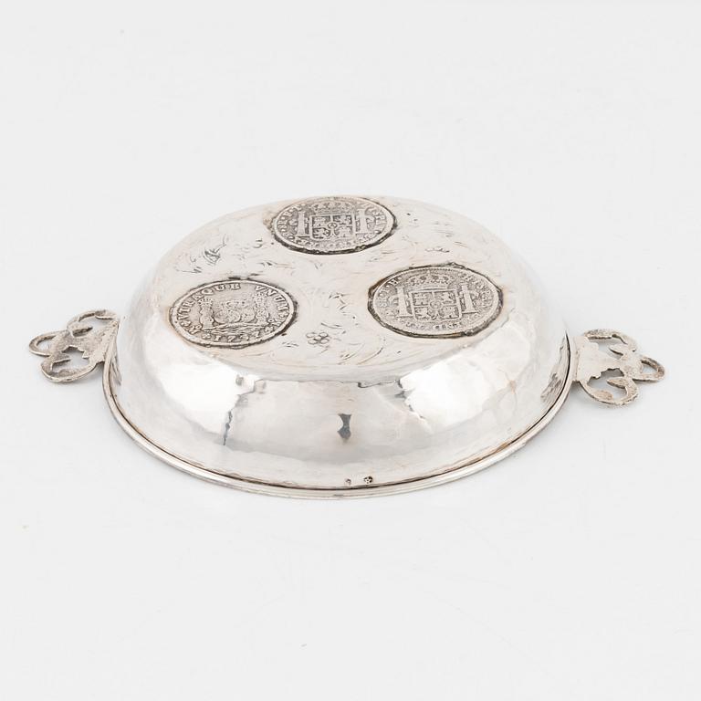 A Spanish Silver Bowl, 20th century.