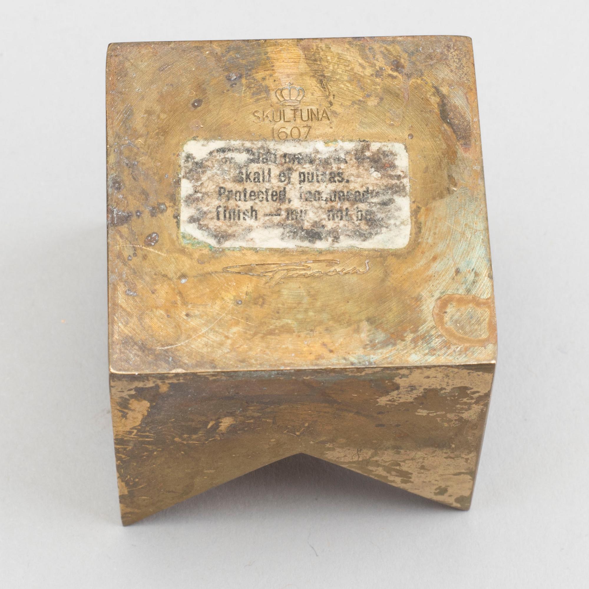 PIERRE FORSELL, ljusstakar, 4 st, "Kronan", Skultuna 1900-talets andra hälft.